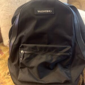 Valentino Classic Black Backpack